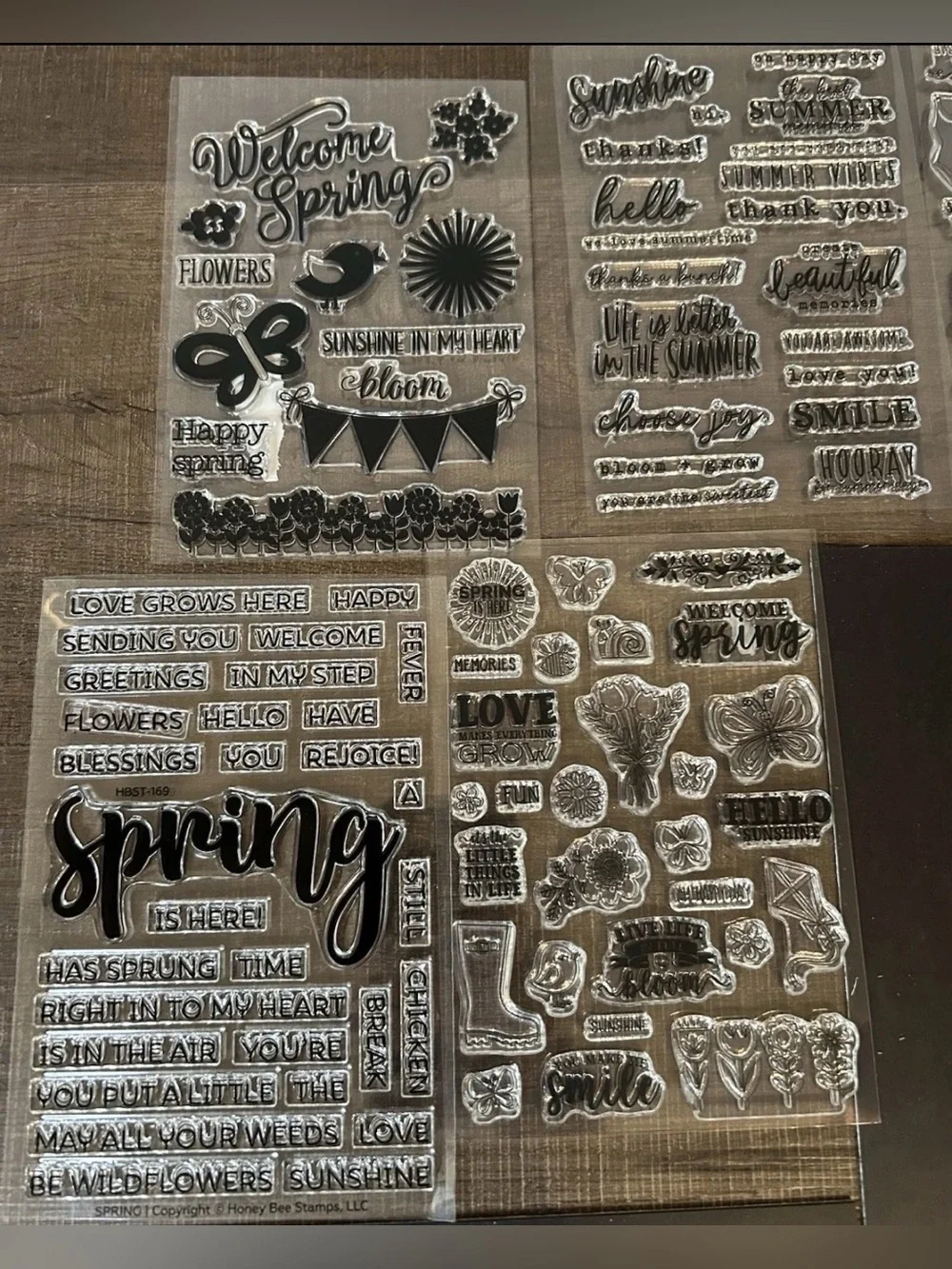 Lot of Spring Summer Popsicles Sun Fun Stamp Die Sets for Crafting Card Making